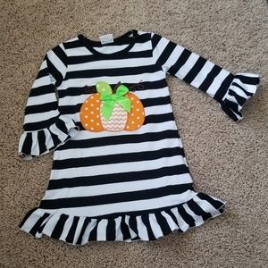 girls pumpkin dress can be monogrammed!!